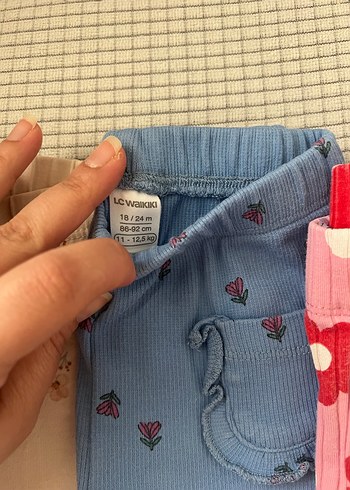 Kız Çocuk Piliseli Çok Renkli Taytlar - Görsel 5