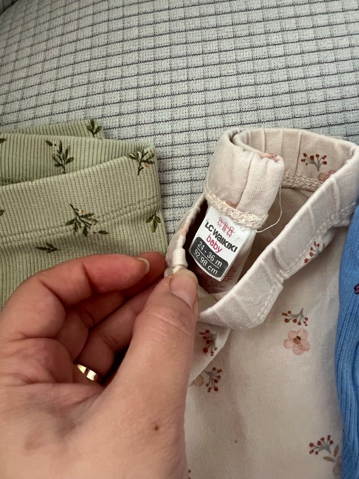 Kız Çocuk Piliseli Çok Renkli Taytlar - Görsel 4