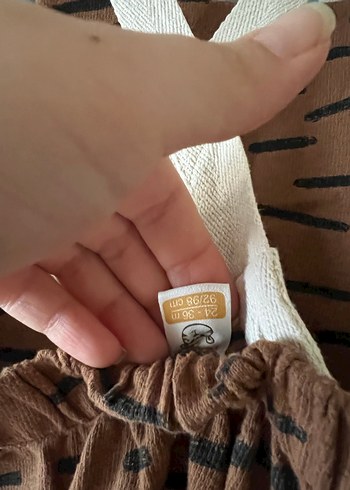 Kahverengi Zebra Desenli Erkek Çocuk Tulum - Görsel 3