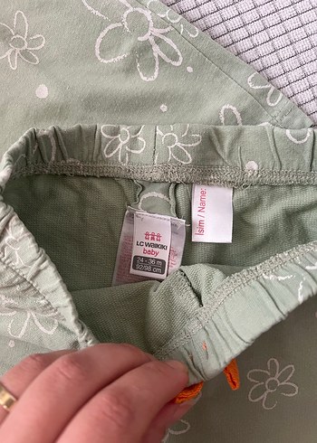 Çiçek Desenli Kız Bebek Yeşil Takım - Görsel 3