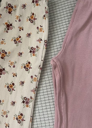 Pembe Kadife Pilili Kız Tayt - Görsel 4