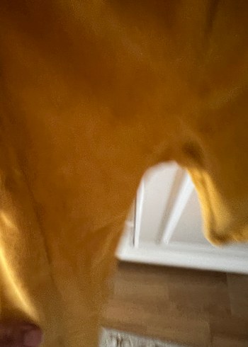 Sarı Erkek Çocuk Süet Bol Paça Pantolon - Görsel 2