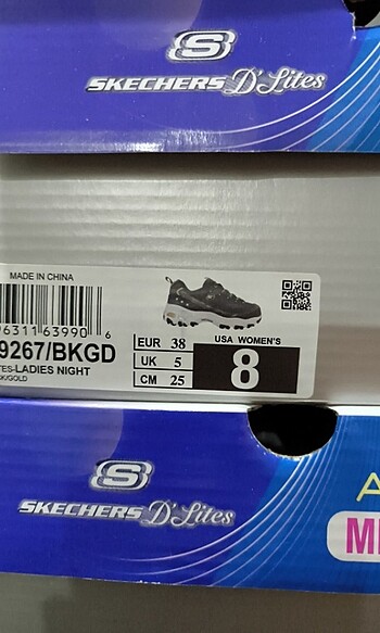 38 Beden Skechers d'listes ayakkabı