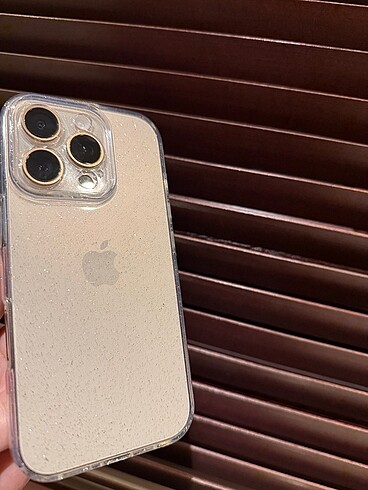 Iphone 16 pro simli seffaf silikon Kilif - Görsel 4