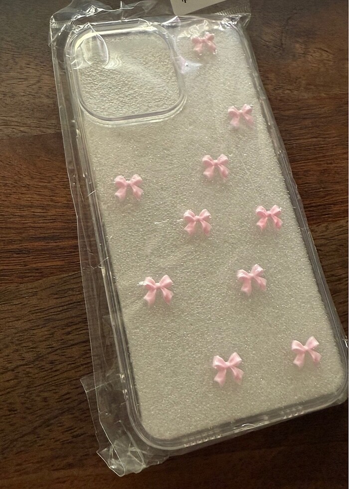 16 pro max fiyonklu şeffaf silikon kılıf - Görsel 2