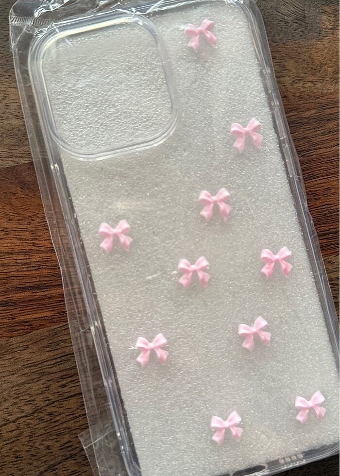 16 pro max fiyonklu şeffaf silikon kılıf - Görsel 3