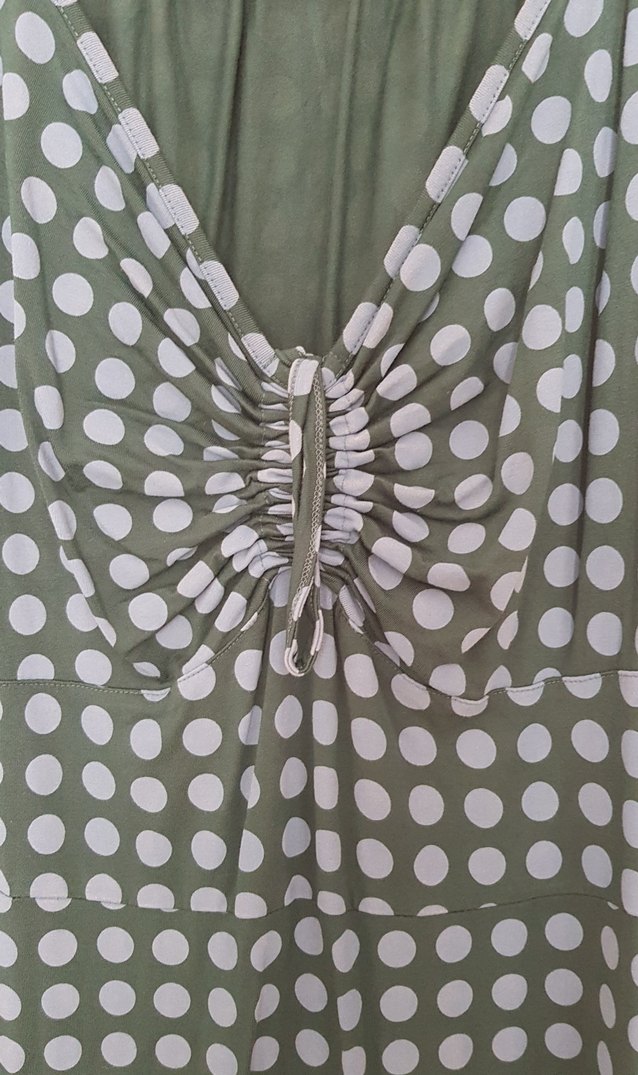 Bohem V Yakalı Midi elbise - Görsel 3