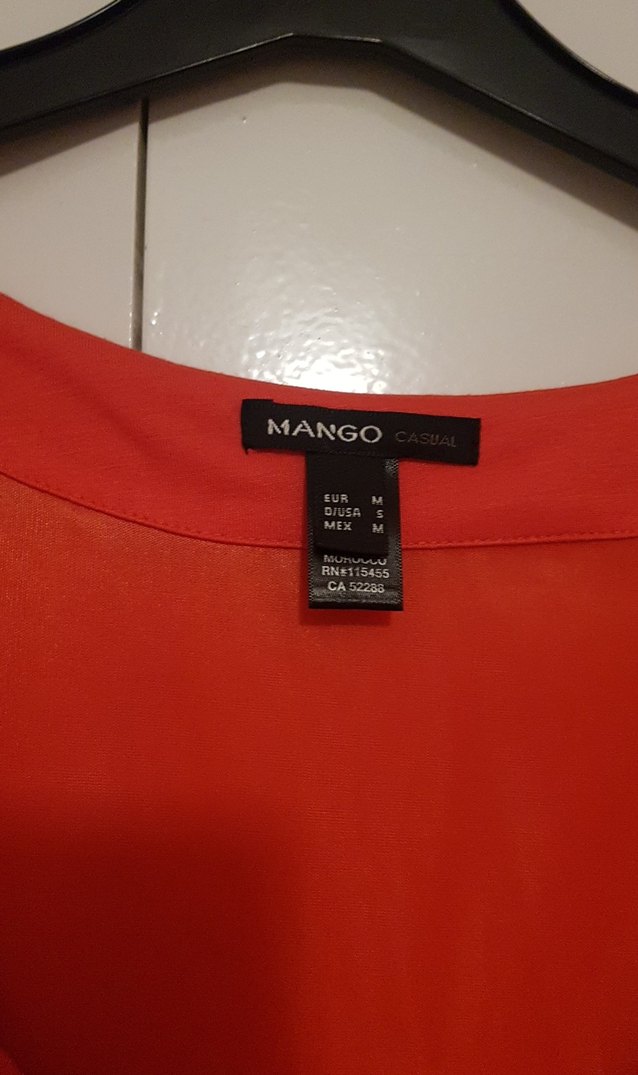 Mango degaje yaka yarım kollu Midi Elbise - Görsel 4