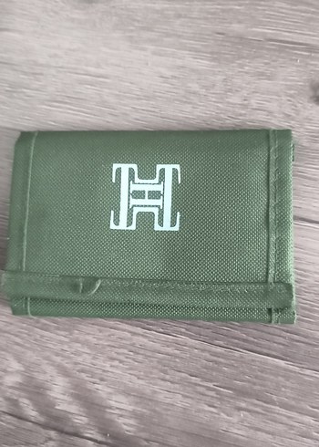Louis Vuitton H Monogramli Haki Kumas Cuzdan