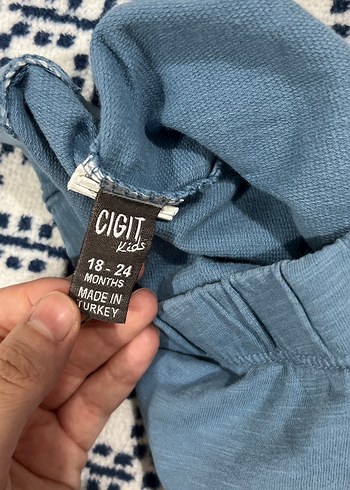 Pamuklu Mavi Bebek şort - Görsel 2