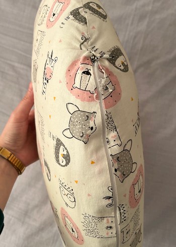 Baskılı Pamuklu Emzirme ve Hamilelik Yastığı - Görsel 3