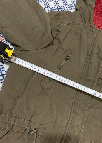 Kapüşonlu Haki Yeşil Kadın Ceket - Görsel 6