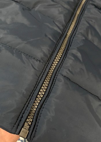 Lacivert Kapüşonlu Kadın Kışlık Mont - Görsel 5