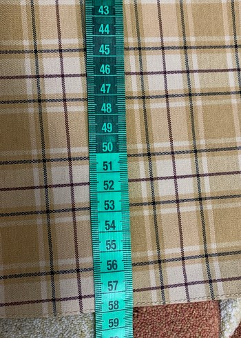 Bej Kareli Midi Etek Tokalı - Görsel 4