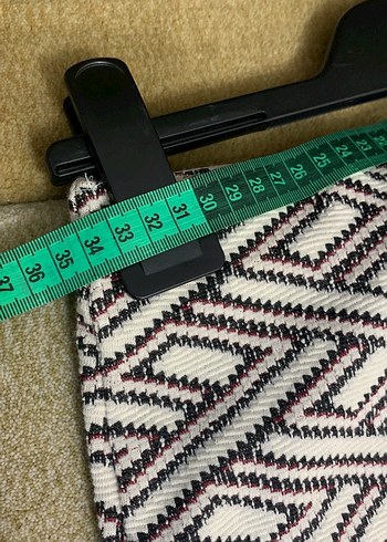 Deri Desenli Örgü Mini Etek - Görsel 5