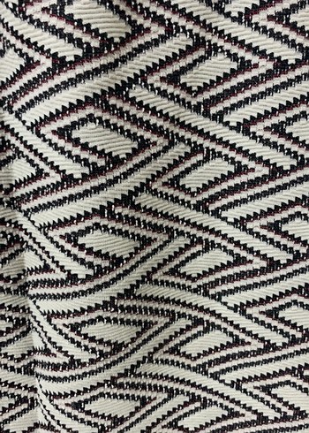 Deri Desenli Örgü Mini Etek - Görsel 2