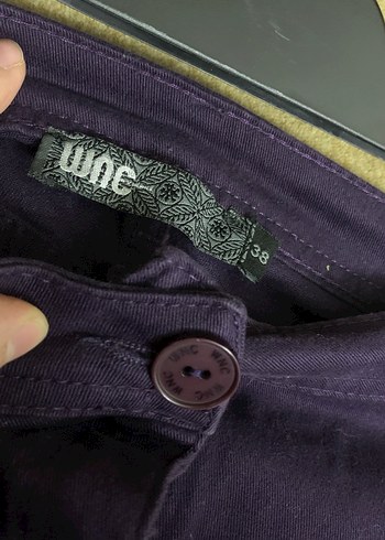 Düğmeli Mor Midi Etek - Görsel 6