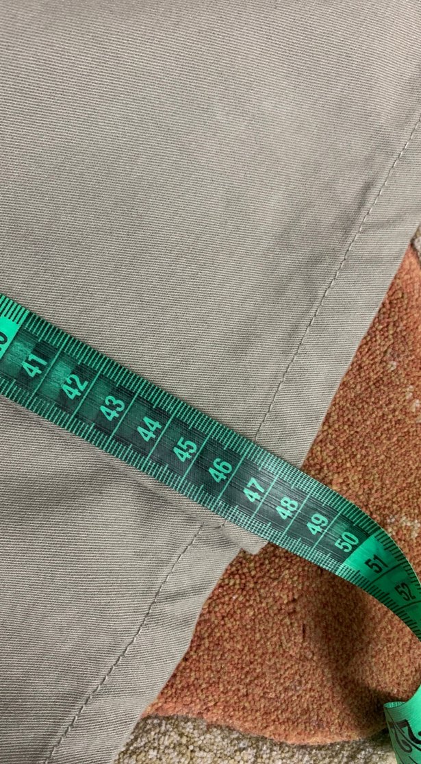 Düğmeli Bej Midi Keten Etek - Görsel 4