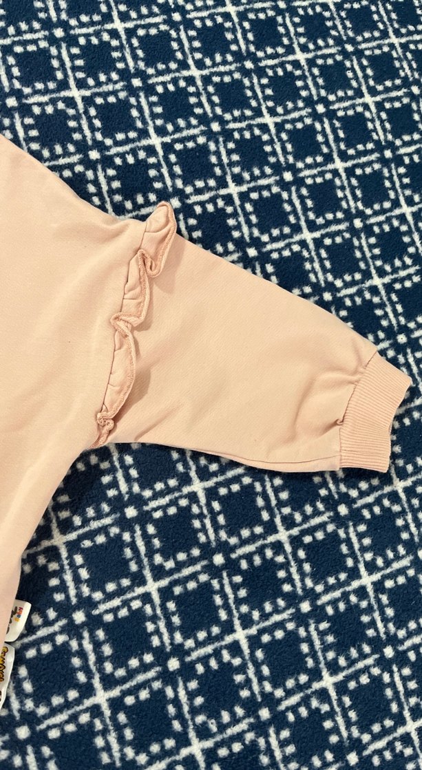 Kız Çocuk Pembe Baskılı Sweatshirt - Görsel 3