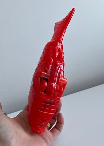 Kırmızı Şeffaf Balık Su Oyuncağı - Görsel 2