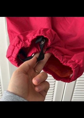 Kız Bebek Kırmızı Fermuarlı Kar Tulumu - Görsel 4