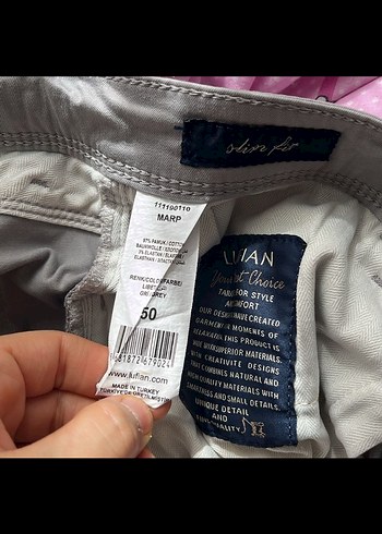 Gri Regular Fit Keten Erkek Pantolon - Görsel 3