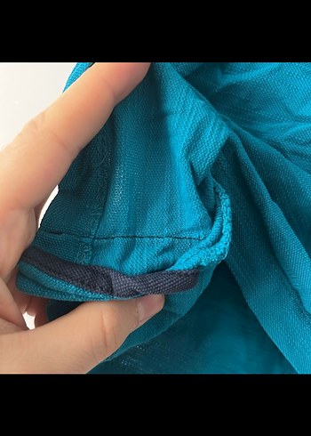 Erkek Turkuaz Kısa Kollu Polo Tişört - Görsel 4