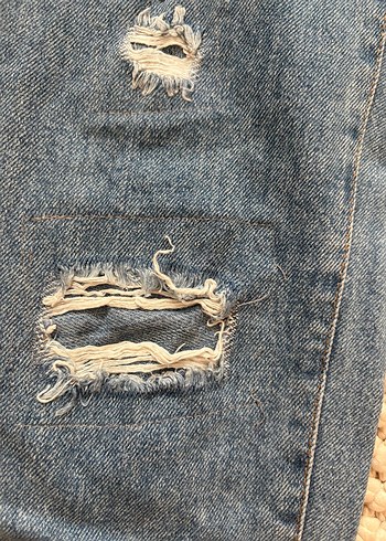 s Beden mavi Renk Mavi Rahat Kesim Denim Jean