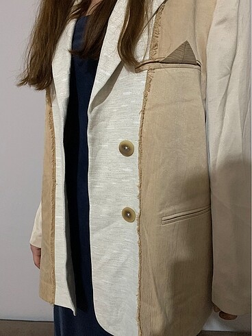 xs Beden camel Renk Twist Blazer