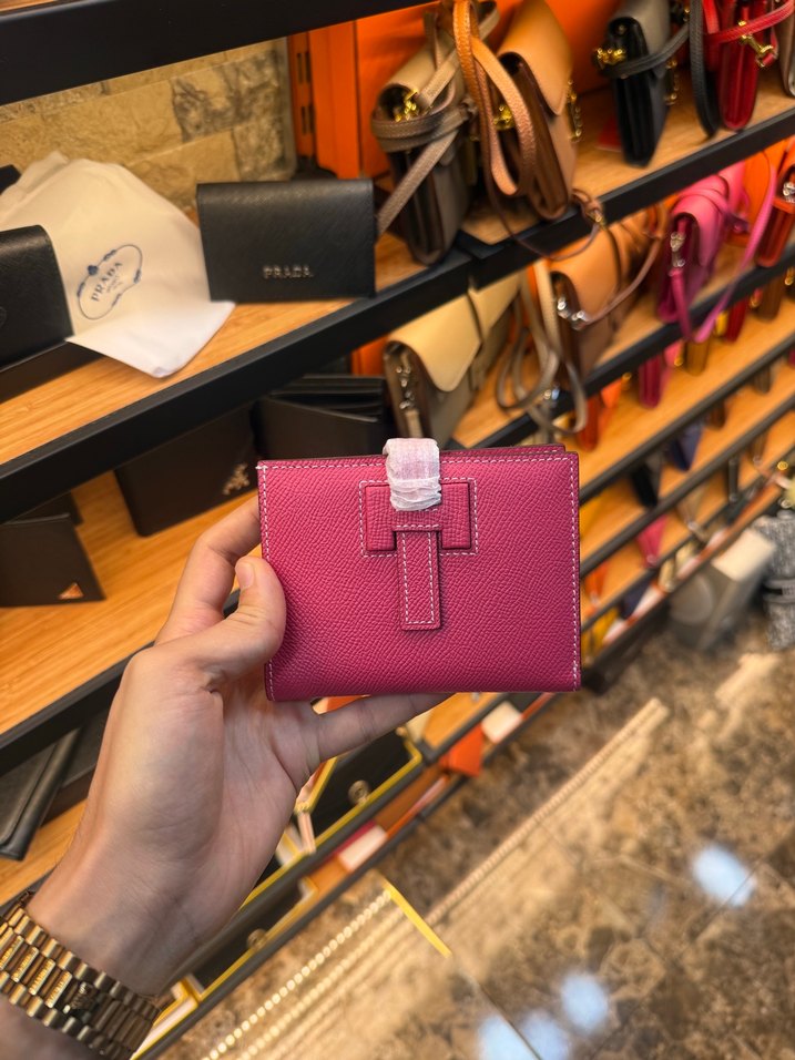 Hermes Fuchsia Mini Cüzdan — görsel 5/6