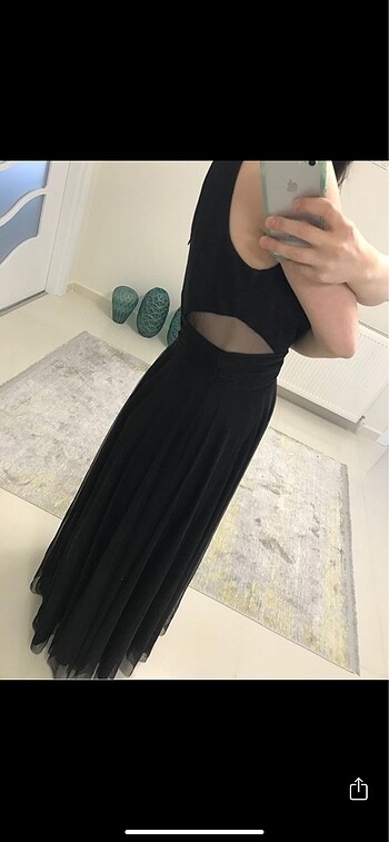 Siyah abiye elbise - Görsel 3