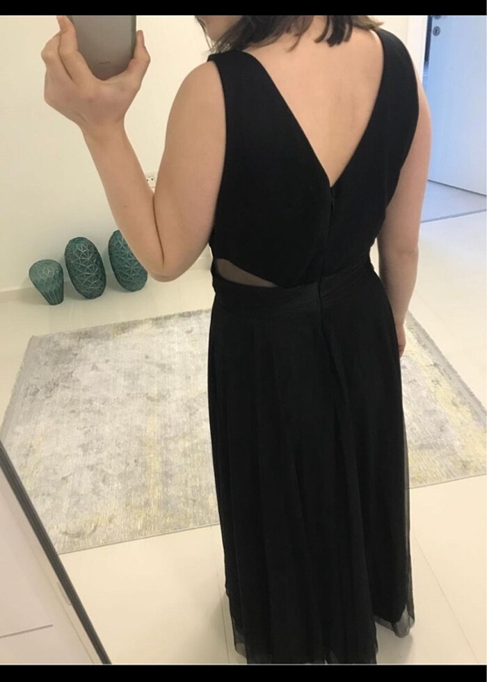 Siyah abiye elbise - Görsel 2