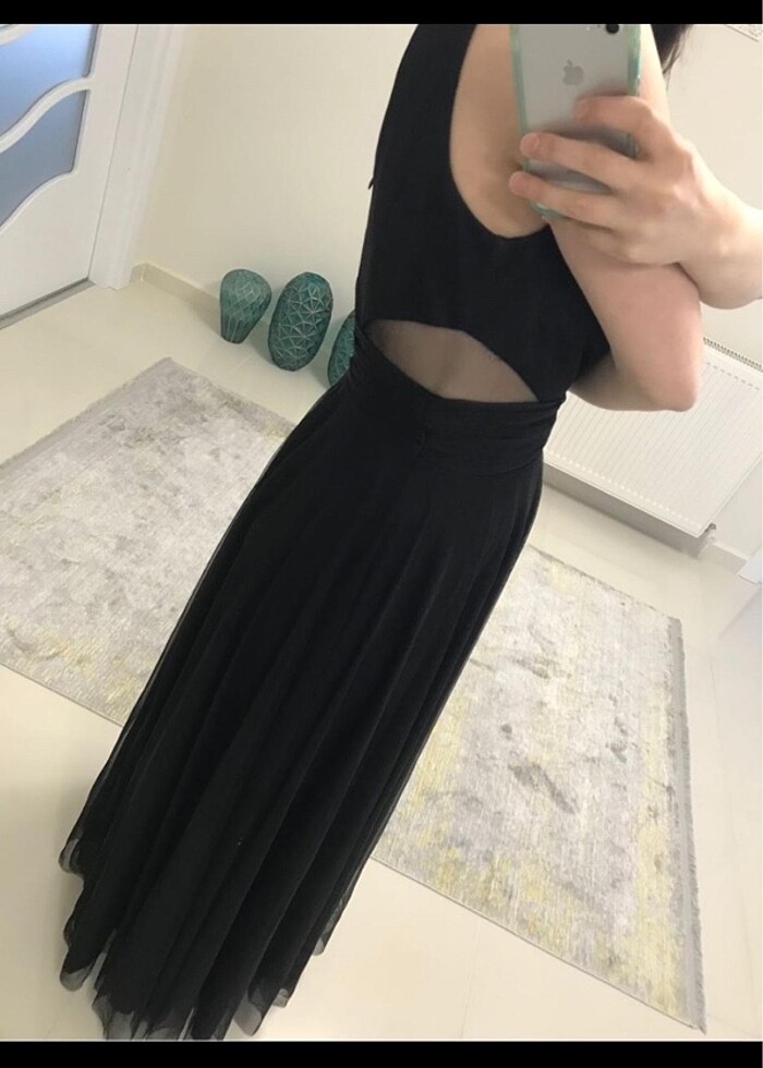 Siyah abiye elbise - Görsel 3