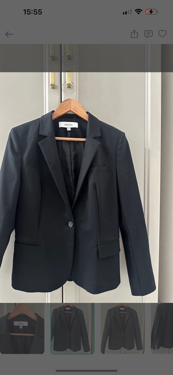 IPEKYOL Siyah Klasik Blazer Ceket — görsel 2/5