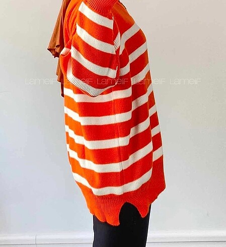 Fermuar detaylı triko kazak - Görsel 3