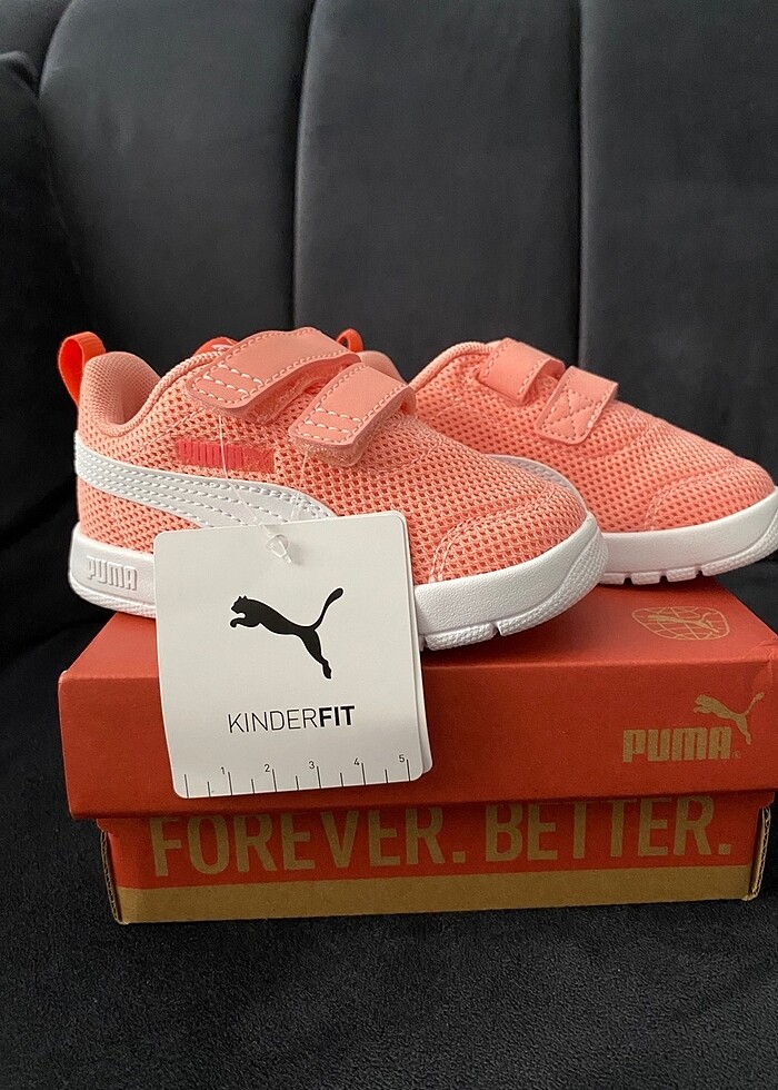 Puma pembe kız çocuk ayakkabı - Görsel 5