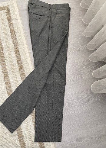 Düğmeli Gri Erkek takım elbise - Görsel 5