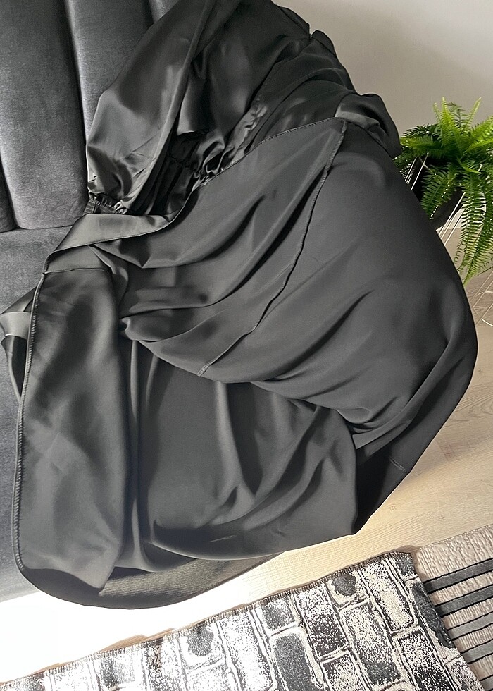 Saten elbise - Görsel 5