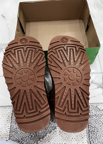 Kahverengi Süet Kürklü Kadın Dolgu Topuk Bot - Görsel 3