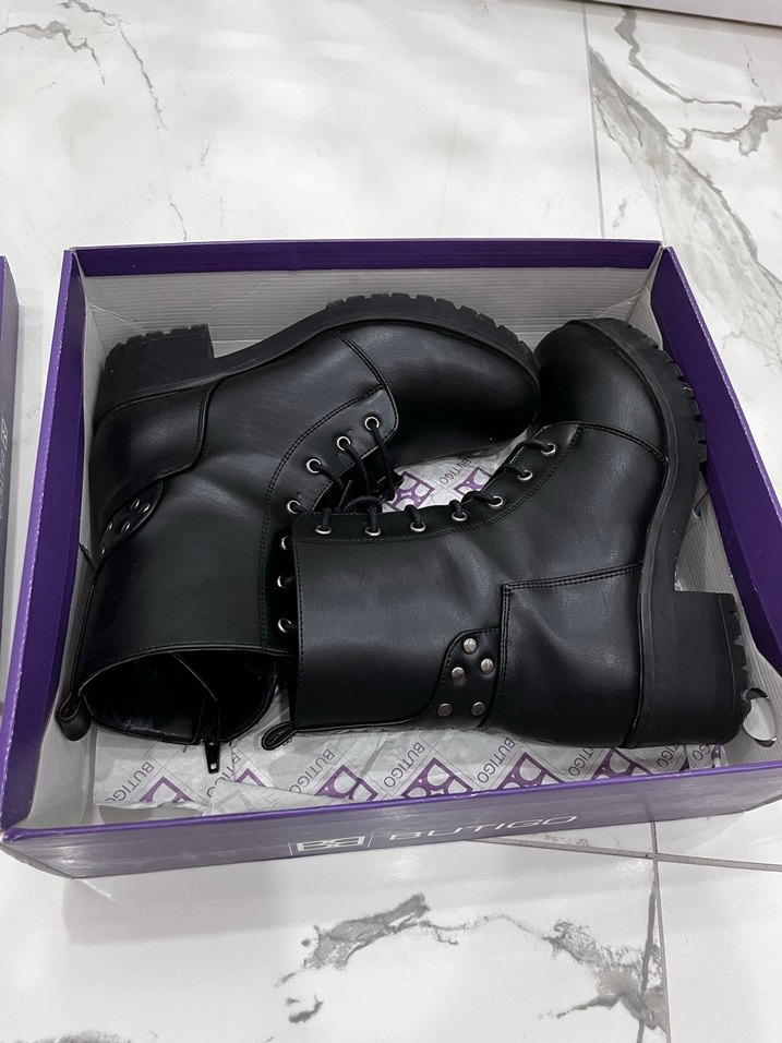 Kadın Siyah Goth Platform Topuklu Bot - Görsel 3