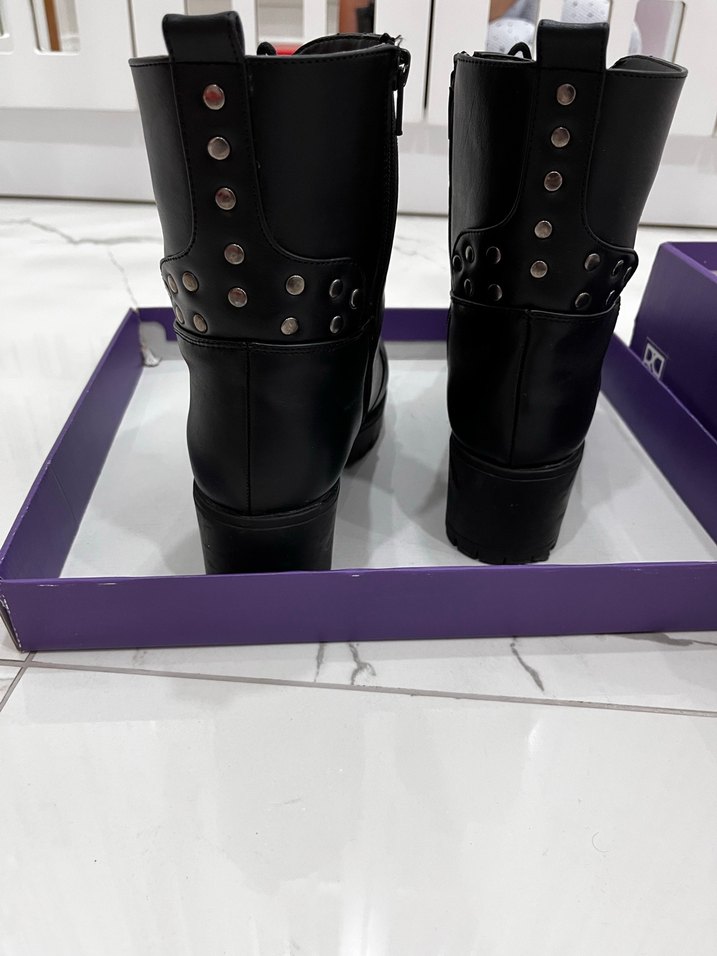 Kadın Siyah Goth Platform Topuklu Bot - Görsel 2