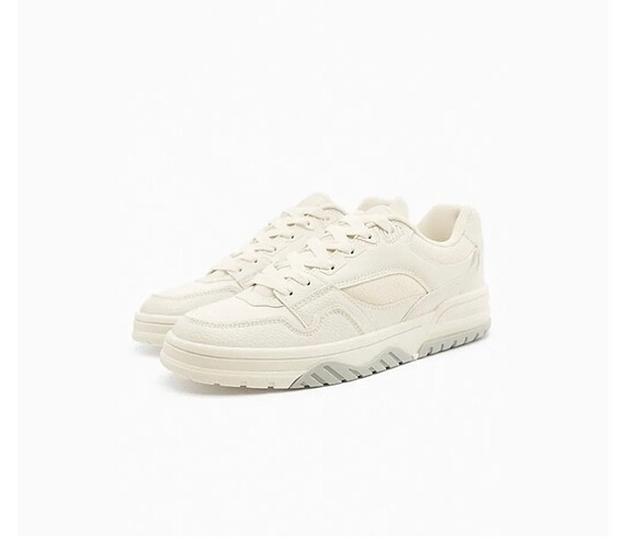 Zara Zara kontrast deri parçalı sneaker