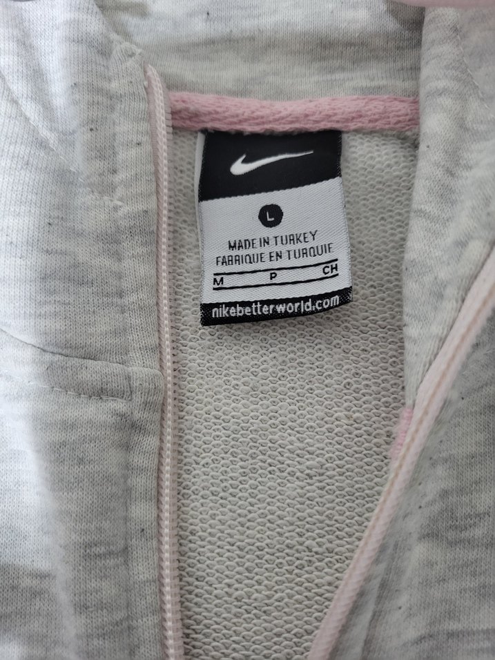 Nike Gri Melanj Kapüşonlu Fermuarlı Sweatshirt — görsel 2/4