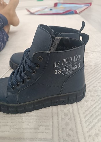 U.S Polo Assn. Lacivert Bagcikli Erkek Bot U S Polo Assn