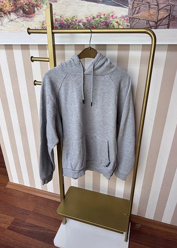 Mavi Jeans Gri Melanj Kapusonlu Rahat Sweatshirt