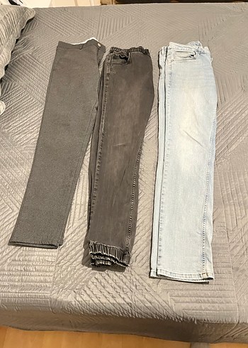 32 Beden Gri Regular Fit Denim Erkek Pantolon