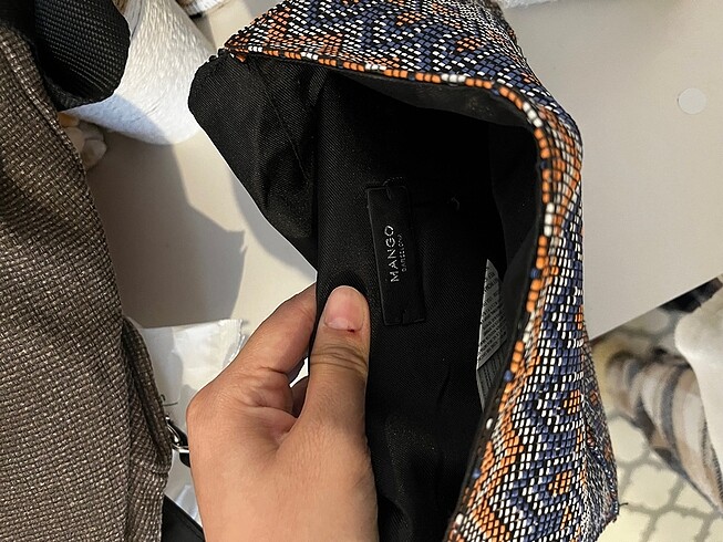 Beden turuncu Renk Mango portföy çanta