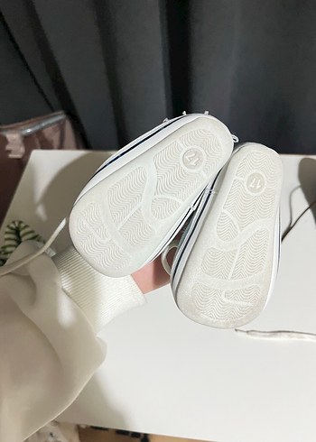 Erkek Bebek Yeşil Çizgili İlk Adım Ayakkabısı - Görsel 3