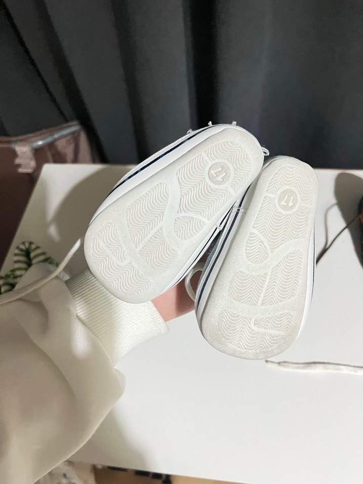 Erkek Bebek Yeşil Çizgili İlk Adım Ayakkabısı - Görsel 3