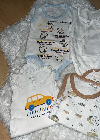 Bebek Erkek Pamuklu Hastane Kıyafeti, Kolsuz - Görsel 2